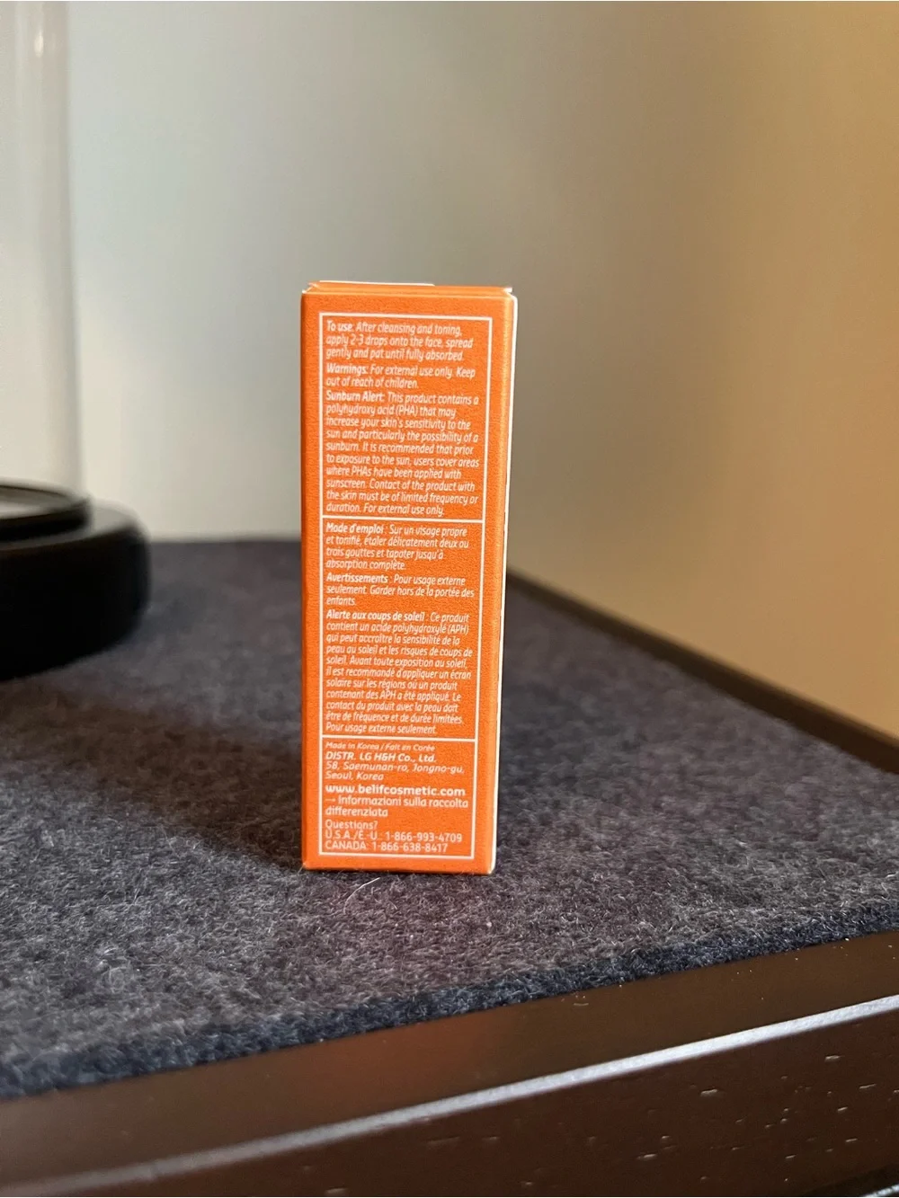 Belif Super Drops Niacinamide & Vitamin C Golden Glow Serum Mini Size 0.33 Fl Oz